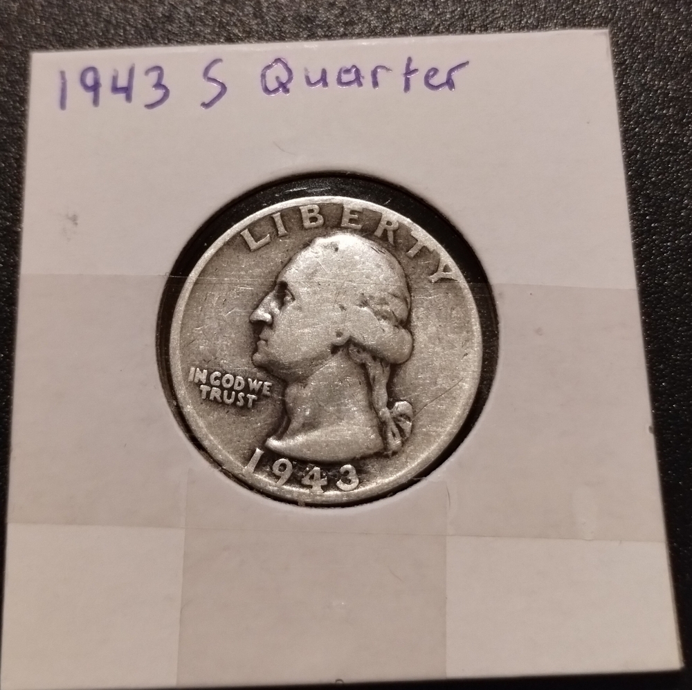 1943 S Quarter Coin